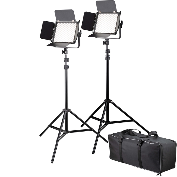 Panneaux LED avec pieds et sac de transport